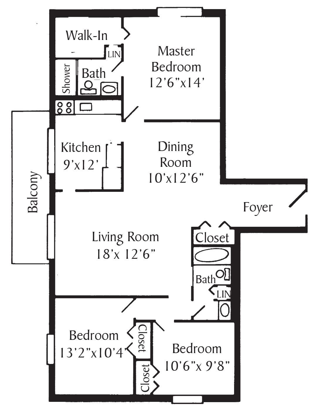 Pittsburgh, PA Apartments Nob Hill Floor Plans